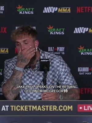 @Jake Paul speaks on the return of Conor Mcgregor being announced tonight. 👀 #jakepaul #mvp
