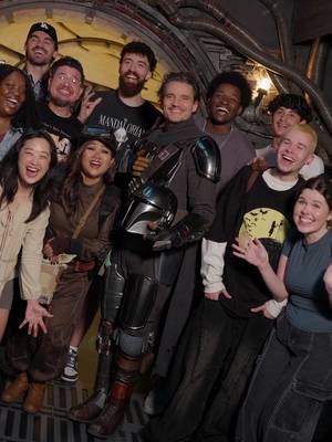 Pedro Pascal creates the surprise of a lifetime at Star Wars: Galaxy’s Edge at Disneyland. Experience Star Wars: The Mandalorian and Grogu in theaters and IMAX May 22. Tap the link in bio to get tickets now.