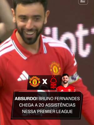 RECORDE NA PREMIER LEAGUE! 😍🇵🇹🅰️ Bruno Fernandes deu assistência pra Mbeumo marcar em Manchester United x Nottingham Forest e chegou a 20 PASSES PRA GOL nessa temporada no campeonato. Com isso, ele se junta a De Bruyne e Henry como recordistas de assistências em uma temporada da Premier League, todos com 20.  #PremierLeague #Live #Futebol #ManchesterUnited #TikTokEsportes #BrunoFernandes