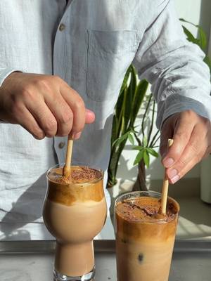 Milo and coffee probably the best combo i didn’t know.  Ingredients  Instant coffee 1-2 teaspoons  Sugar 1 teaspoon  Hot water  Milk of choice  1 tablespoon Milo powder + milk Ice cubes 