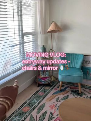 making progress in the entryway! just waiting for the blue couch to get here to see it all complete 😍#movingvlog #houseupdates #wayfair @Wayfair 