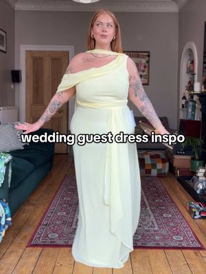 Replying to @Have a nice day  Testing, testing, 1, 2, 3!! 🚨  Trying on more wedding guest dresses so you don’t have to! This weeks victim is @asos ✨ What are we thinking friends?! Any winners? I sized down like lots suggested but I have no idea what’s going on with asos sizes, I felt like a sausage bursting out its skin in the last one 🤣 #plussize #plussizefashion #weddingguestdress