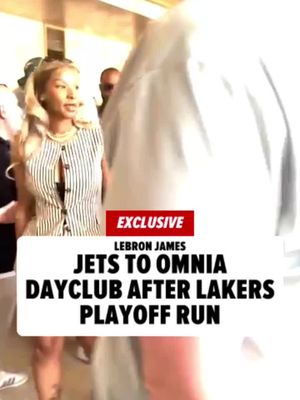 🚨 EXCLUSIVE: LeBron James made a high-profile splash Saturday in Las Vegas, showing up with his wife, Savannah James, for the opening weekend of Omnia Dayclub at Caesars Palace.