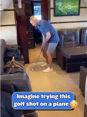 So when's the PGA Championship adding this as a hole??   #trickshot   #privatejet   #golf 
