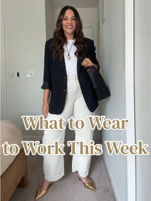 Replying to @novashuman What to wear to work this week! #workwear #workwearoutfit #whattowear #gettingdressed #30something 