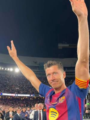 Dziękuję za wszystko, Lewy. 🫶 #fcbarcelona #barçaontiktok #lewandowski 