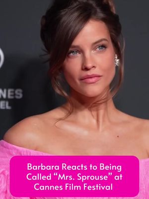 "Aha!" 🤣 The photographers at #Cannes knew how to address the one and only Mrs. Barbara Sprouse. IYKYK. 😉 (🎥: Getty Images)