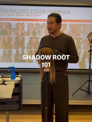 When shadow rooting my clients I like to be extremely careful of the final look we are going for. Something super lived in allows me to drop the root color lower. However, if my client wants to stay brighter I simply do a root tap. It’s just enough to marry the natural to the light pieces so they grow out soft.  #hairtips #rootshadow #shinefinity @Wella Education @Wella Pro 