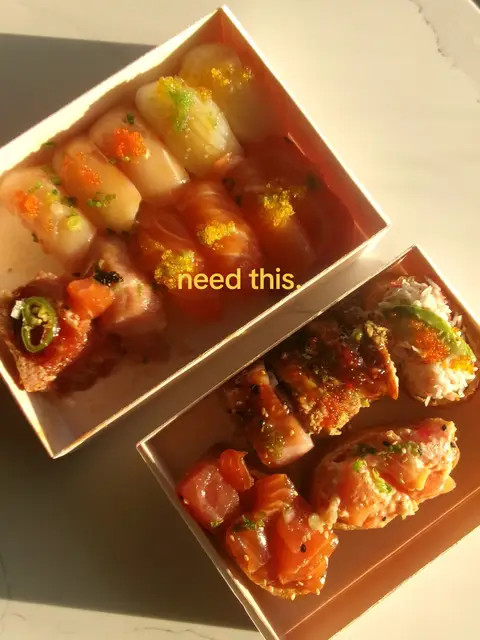 me 🤝 my sushi bento box 🍱🍣