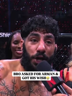 Namo Fazil asked for Arman last night & got his wish instantly 😭🙏 #armantsarukyan #mvpmma #mma #namofazil #netflix