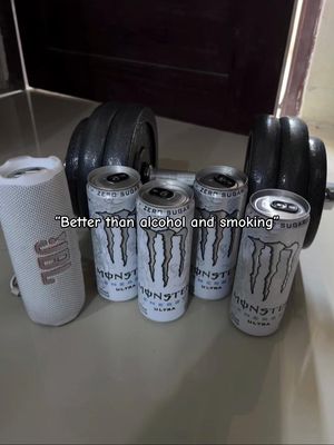 Monster ultra white 😩 #monsterlover #gymrat #alcoholic #preworkout #fyp 