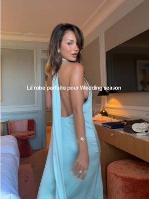 la robe parfaite pour vos mariages d’été 🩵 #weddingguest #summerstyle #robedeinvitee @MandiBreeze 