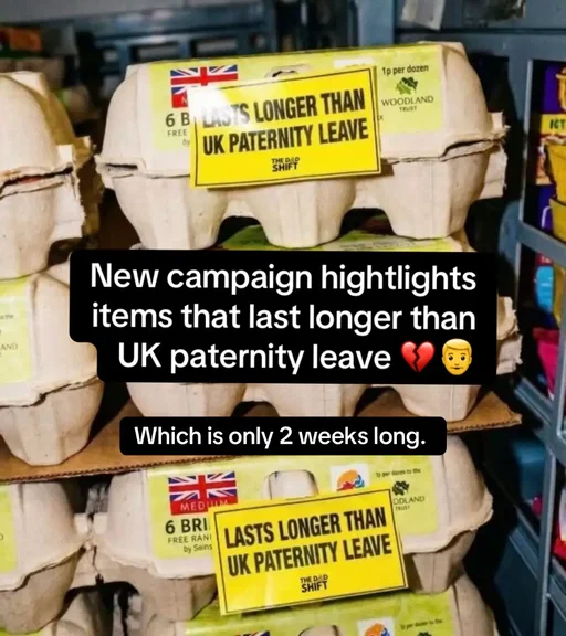 @The Dad Shift spotlights items that last longer than the limited two weeks of paternity leave offered to dads in the UK 😳 Flowers, eggs, bananas, milk, or even helium balloons. Making a bold statement to highlight the issue and spark a wider conversation about the need for change.     #paternityleave #dads #marketing #socialchange #campaign 