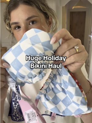 A BIG holiday bikini haul 📣👙👀 which is your fav?? 🌞✨ #bikini #swimwear 
