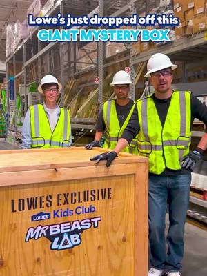 Something BIG just dropped at Lowe’s 👀 Exclusive @MrBeast workshops are now available for MyLowe's Rewards Kids Club members. Builder Kits are just $14.98 and there’s a limited supply, so grab yours now! Click our link in bio to learn more. Kids profile & registration required. Subject to terms & conditions and change. Details at Lowes.com/KidsClub.
