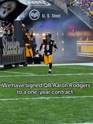 We have signed QB Aaron Rodgers to a one-year contract. #steelers #aaronrodgers #nfl