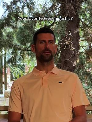 Someone said croissant? 🥐 We asked @Novak Djokovic a few questions before his first match at Roland-Garros. #Lacoste #tennis #novakdjokovic #rolandgarros 