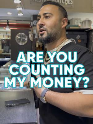 Are you counting my money? 💰 🤔 #nyc #diamonddistrict #watch #prestigebrothers 