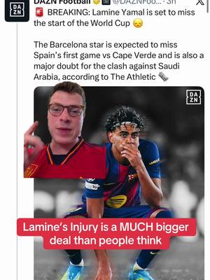 This Lamine Yamal injury could result in a Spain vs. Argentina round of 32 match 🤯 #yamal #spain #worldcup #barcelona #soccertiktok  