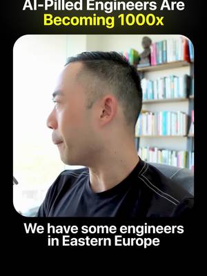 I asked one of our top engineers if his friends were like him. He said don't bother. Why? Because they still write code by hand. That's the new disqualifier. Comment "NEWSLETTER" for more on AI, business, and marketing.