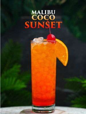 Malibu Coco Sunset 🌴🌅 What a delicious tropical cocktail, perfect for summer! 🍹☀️ Recipe: • 2 oz Malibu Coconut 🥥 • 1/2 oz lemon juice 🍋 • 3 oz Fanta 🍊 • 1/2 oz grenadine ❤️ Garnish: Orange slice & maraschino cherry 🍒🍊 #malibucocktails #summercocktails #tropicaldrinks #cocktailrecipe #rumcocktails