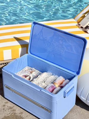 SELL OUT RISK👀 This cooler sets up in seconds and keeps everything cold for up to 64 hours! It holds up to 93 cans and 200 pounds💪 When you’re done, it collapses down to a third of the size for easy storage🙌 #founditonamazon #amazonhome #summeressentials #collapsiblecooler #summermusthave 