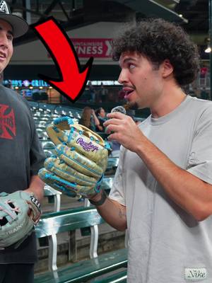 Get a Ball, Win the Glove 😳 #baseball #MLB #arizona #homerun #challenge 