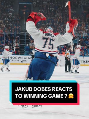the happy hops 🤗 #NHL #JakubDobes #StanleyCup #MontrealCanadiens #Game7 
