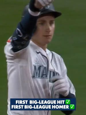 WELCOME TO THE BIG LEAGUES, COLT! #MLB #mariners #baseball #coltemerson #homerun