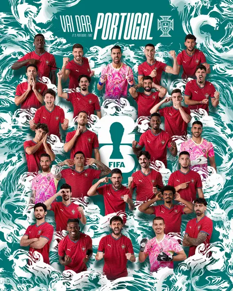 Os 𝟮𝟳+𝟭 que levam o 𝗦𝗼𝗻𝗵𝗼 𝗠𝘂𝗻𝗱𝗶𝗮𝗹 para as "Américas" 💭🏆 #VaiDarPortugal The 𝟮𝟳+𝟭 players who are taking the #FIFAWorldCup 𝗗𝗿𝗲𝗮𝗺 to the "Americas" 💭🏆 #ItsPortugalTime