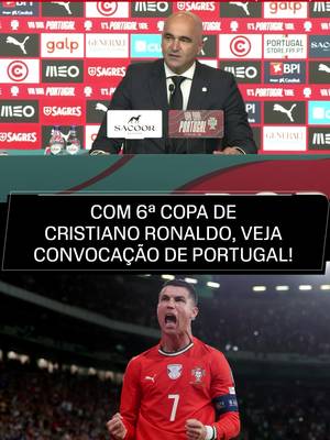 CRISTIANO VAI PARA A SUA SEXTA COPA DO MUNDO! Nesta terça-feira (19), o técnico Roberto Martínez convocou oficialmente a seleção de Portugal e Cristiano Ronaldo está entre os 27 convocados - Portugal levou quatro goleiros e um deles, Ricardo Velho, viajará junto com a delegação, mas só será utilizado caso um dos três goleiros se lesione! #ESPN2026 #CopaDoMundo #Portugal #CristianoRonaldo