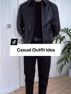 Casual outfit idea — featuring black denim jeans 👖🕶️Today, I’m building one of my absolute favorite go-to casual looks: the all-black outfit. Monochromatic styling just works every single time. Keeping everything in one tone makes the entire fit feel completely effortless yet incredibly sharp.  The foundation is simple: a solid pair of black denim jeans, a clean black tee, and classic black Chelsea boots. To lock in the details, I’m adding a matching black leather belt, a sleek watch, and two silver rings to break up the dark tones just enough.For the outerwear, I’m throwing on a classic black leather jacket, which is absolutely perfect for this season. It instantly pulls the look together and injects some raw character while keeping the aesthetic clean and minimal. It’s that one essential piece that makes the whole outfit feel intentional without looking like you tried too hard.Last but not least, a pair of classic black sunglasses to seal the vibe. #menswear #mensstyle #mensfashion #allblack #blackoutfit