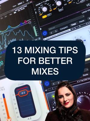 Here are 13 mixing tips to help you on your way this week! Which is your favourite? -------- 👋 WANT DETAILED FEEDBACK ON YOUR MIXES? Try my app, AubioMix. It will analyse your mix and give you detailed feedback on over 15 areas (compression, EQ, mix balance, loudness, effects, vocal mix, noise, plus many more). It will also provide a series of suggested changes to your mix, in priority order, so your mix can continuously improve! Here are the key features of AubioMix: ◾️Get incredibly detailed, indepth feedback on your mix in under 2 minutes ◾️Designed around my knowledge and how I analyse and give feedback: it's a mini Aubrey! ◾️Compare your mix against a professional reference mix for side-by-side comparison ◾️Get a score out of 100 for your mix  and see if it qualifies as a developing mix, demo mix, or pro mix ◾️Upload a revised mix and see what's improved, what's stayed the same, or got worse and how to fix it ◾️Receive a notification in the app when your mix reaches a professional level ◾️Upload single tracks or multiple tracks, create project folders and see where you stack up against your peers ◾️Download a detailed PDF of your report to use in your mixing session GET STARTED AT: WWW.AUBIOMIX.COM (link is also in my bio) #musicproducer #mixingengineer #mixingmusic #mixingandmastering #mixingtips 