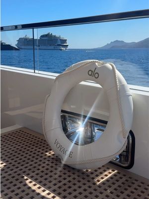wellness on water, the alo voyage ⚓️ #alo #yacht #eurosummer #wellness 