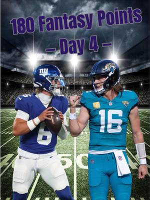 Trying to score 180 Fantasy Football points based on the 2025 season: Day 4 #acshear #nflfilter #fantasyfootball #nflchallenge #nflfilterteam 