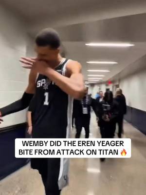 Victor Wembanyama is one of us! Elite Attack on Titan reference 🔥 #nbaplayoffs #nbatiktok #victorwembanyama #attackontitan #erenyeager 