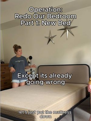 Back to square one 😂 #bedroommakeover #newbedroom #newbed 