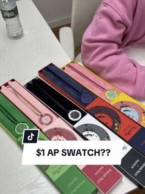 AUCTIONING ALL MY AP SWATCHES STATING AT $1🤯 Tune in to my TikTok lives this Wednesday and Friday to get the chance to buy one at the best deal! #rolex #swatch #luxury #auction #entrepreneur 