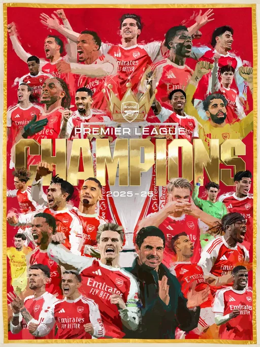 The Arsenal. Your Premier League champions.