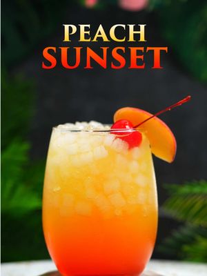 Peach Sunset 🍑☀️ Delicious summer cocktail! If you love peach flavor, this is your go-to cocktail. 🍹 Recipe • 2 oz vodka • 1 oz peach schnapps • 2 oz orange juice • 2 oz Sprite • 1/2 oz grenadine #PeachSunset #SummerCocktail #PeachCocktail #VodkaCocktail #EasyCocktails