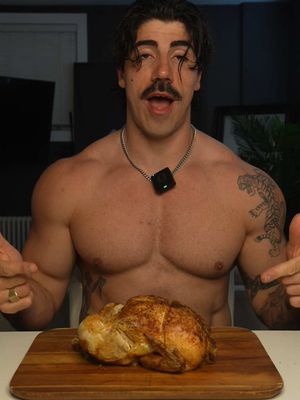 Rotisserie Chicken Mukbang for all you little sickos #mukbang #chicken 