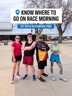 Bag check? ✔️ Porta Potties? ✔️ Start line? ✔️ Finish line? ✔️ Our ambassadors are giving you a quick tour of some key race morning points of interest around Stampede Park so you can arrive feeling confident, prepared, and ready to run. 📍 Save this for race weekend! #calgarymarathon #runcalgary #morethanrun 
