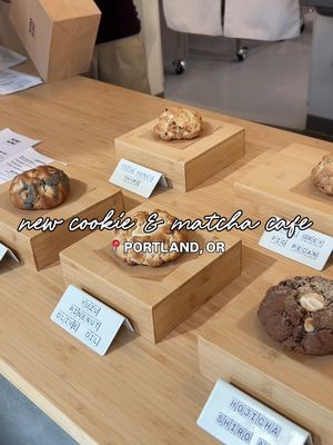 portland’s newest cookie + matcha cafe 🍪🍵✨ from pop-ups at local markets to their first brick-and-mortar on n williams, meet @kokikoki.bakehouse 🤍 kokikoki focuses on quality ingredients — from rich butter to real belgian chocolate in their cookies 🍪 alongside their baked goods, they offer a variety of drinks ranging from classic coffee lattes to matcha + hojicha 🍵 i loved that they had several matcha powders to choose from for their drinks! the owner was so lovely, and this felt like the perfect post-midterms treat on a sunny portland day ☀️ i tried their hojicha latte, which was exactly how i like it — creamy with deep chocolatey + nutty hojicha flavors 😋 i also grabbed a hojicha cookie for my boyfriend, and he loved the chewy texture! 💕 i especially appreciated that everything wasn’t overly sweet, plus you can customize the sweetness of your drinks at their self-serve bar area! ‼️ one thing to note is that the cookies are $9, which is definitely on the pricier side, but understandable given the premium ingredients and quality they use.  already excited to come back and try more from their menu 🥹🫶 📍 Kokikoki Bakehouse in Portland, OR  💸 16+ per person (cookie + drink)  🏷️ #kokikokibakehouse #portlandeats #portlandfoodie #pdxfoodie #pdxeats 