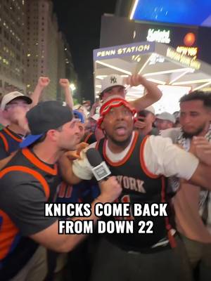 LARGEST COMEBACK WIN IN KNICKS PLAYOFF HISTORY 📣