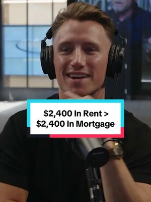 I’d rather pay $2,400 in rent than $2,400 in mortgage. @Kevin Cooney 
