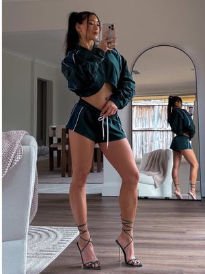 @Fashion Nova • let’s bring this transition back bbys Outfit details Outfit 1: - Cali Girl Foldover Waist Short Set Outtit 2: - ﻿﻿Corey Washed Faux Leather Bomber Jacket - ﻿﻿Seamless Smooth Double Lined Micro Hot Short - ﻿﻿Seamless Smooth Base Layer Double Lined Cami Crop Top Outfit 3: - ﻿﻿Your Best Shot Double Zip Windbreaker Jacket - ﻿﻿Your Best Shot Windbreaker Track Micro Short Outfit 4 - ﻿﻿Lana Faux Leather Bra Top - ﻿﻿Parker Denim Cargo Jorts #outfitideas #transitionideas #styleinspo #streetwear #videotransition 