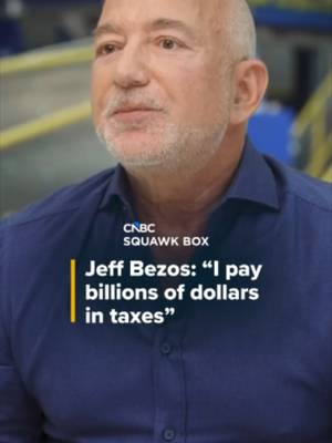 In a conversation with CNBC's Andrew Ross Sorkin on Wednesday, Jeff Bezos said that he pays “billions of dollars in taxes.” “If people want me to pay more billions then let's have that debate. But don't pretend that that's going to solve the problem,” he added. Read more at the #linkinbio or the link on screen. #CNBC