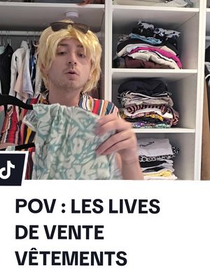 POV : LES LIVES DE VENTE DE VÊTEMENTS #humor #live #acting #vendeuse #sketch 