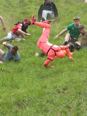I hired a Hollywood stuntman to win the cheese roll for me