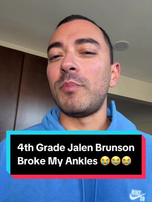 4th grade Jalen Brunson broke my ankles 😭  Who is the best basketball player you’ve ever played against? #NBA #basketball #jalenbrunson 